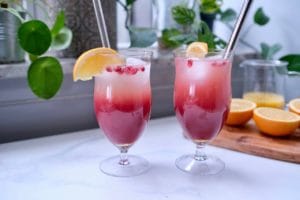 نوشیدنی انار و پرتقال