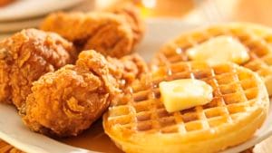 طرز تهیه مرغ و وافل