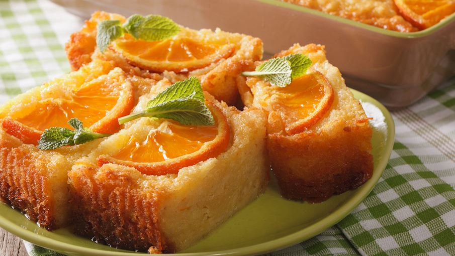طرز تهیه کیک پرتقالی یونانی