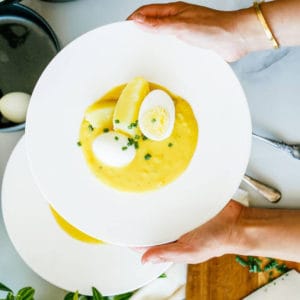 تخم مرغ در سس خردل