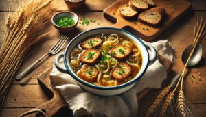 سوپ ساده و اقتصادی آلمانی - سوپ نان (Brotsuppe)