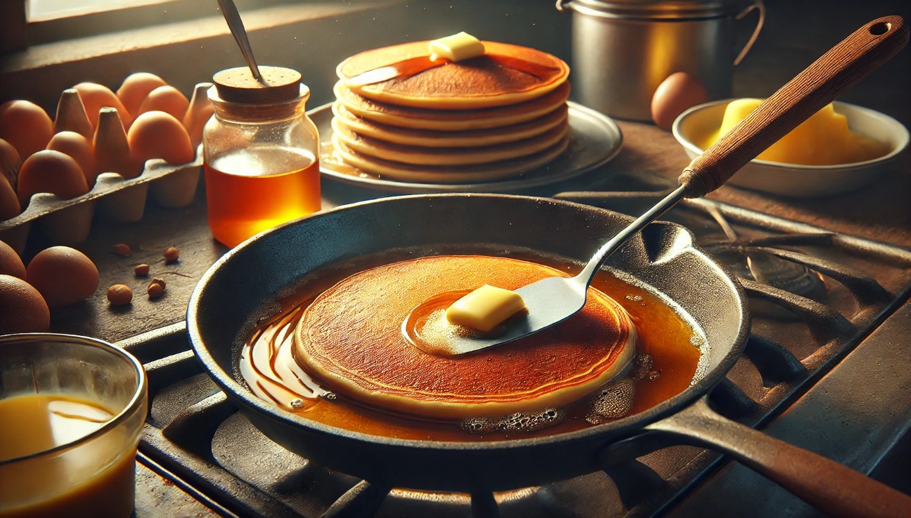 پختن پنکیک‌ها