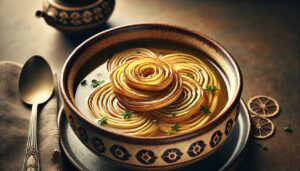 سوپ فلادل آلمانی (Flädlesuppe)