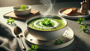 سوپ جعفری با خامه آلمانی