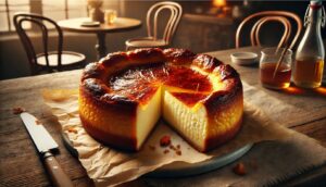چیز کیک اسپانیایی یا باسکی؛ (Basque Cheesecake)