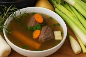 سوپ گوشت گاو اتریشی (Rindsuppe)