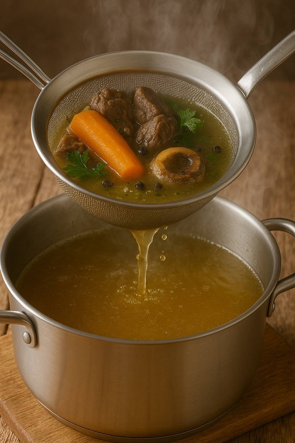 سوپ گوشت گاو اتریشی (Rindsuppe)