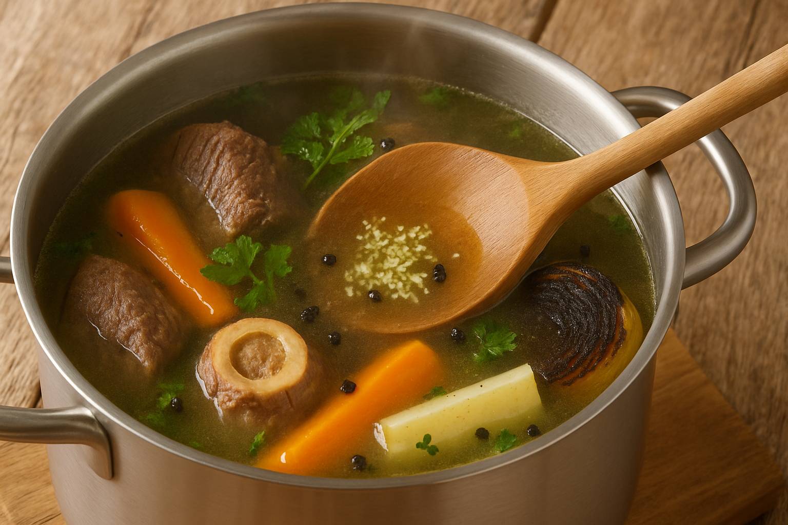 سوپ گوشت گاو اتریشی (Rindsuppe)