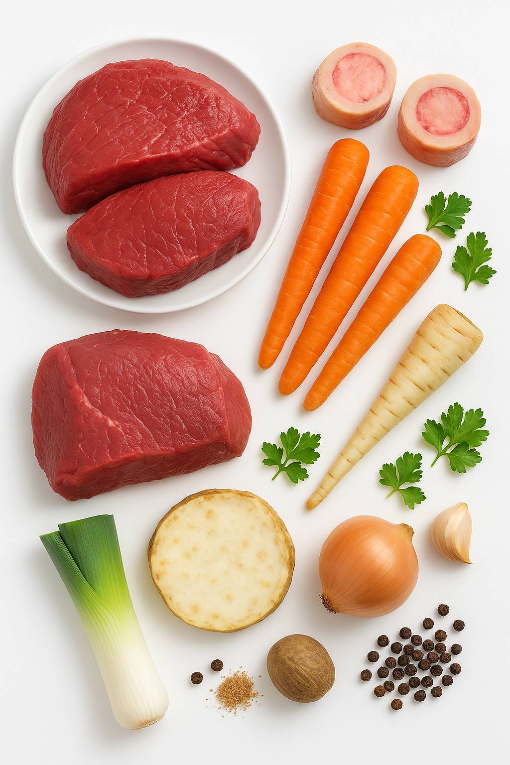 سوپ گوشت گاو اتریشی (Rindsuppe)