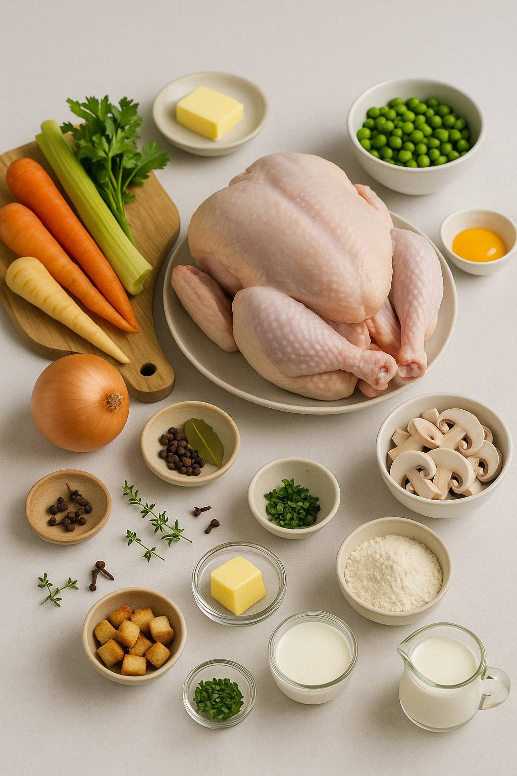 سوپ مرغ اتریشی (Alt-Wiener Suppenhuhn)