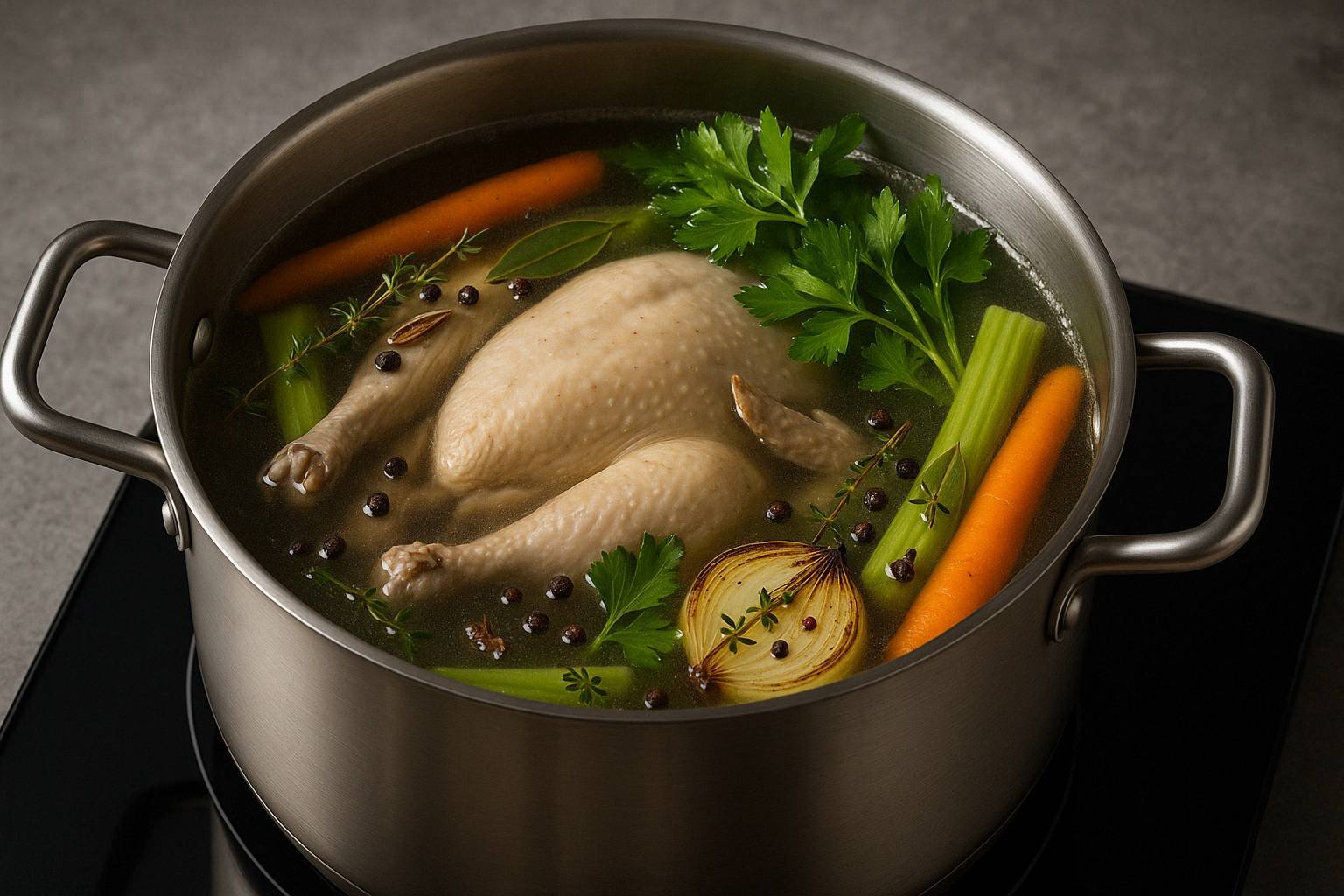 سوپ مرغ اتریشی (Alt-Wiener Suppenhuhn)