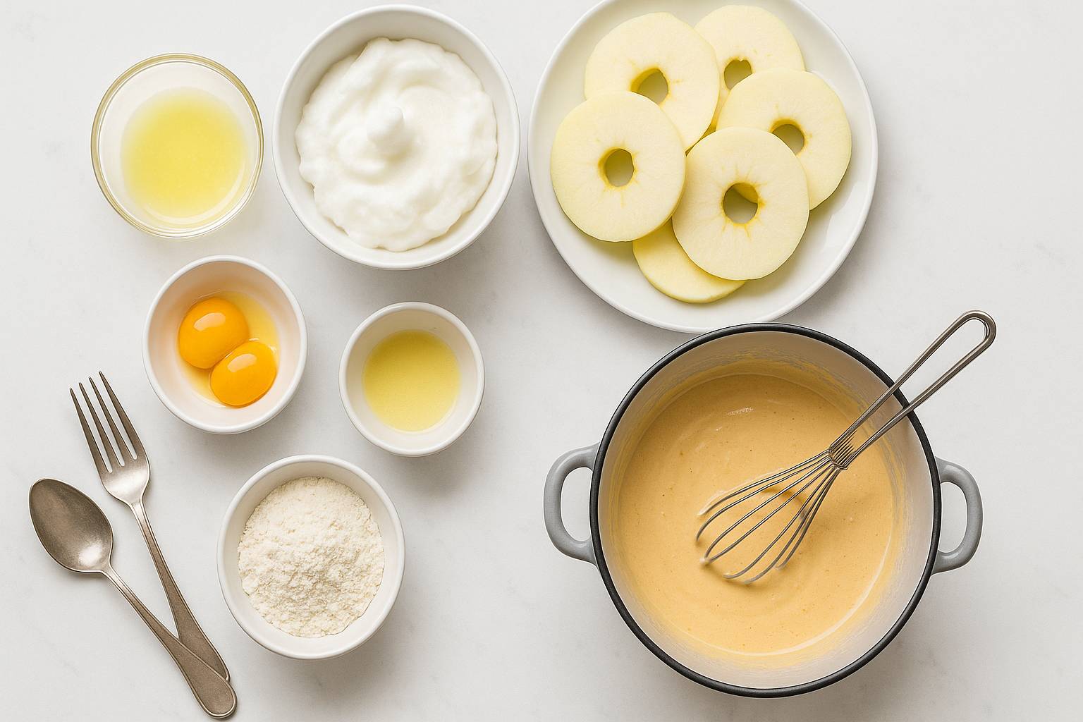 حلقه‌های سیب سرخ شده دسر اتریشی (Apfelradln)