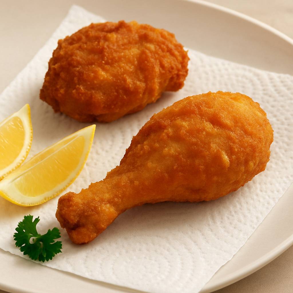 مرغ سوخاری اتریشی بک هندل (Backhendl)