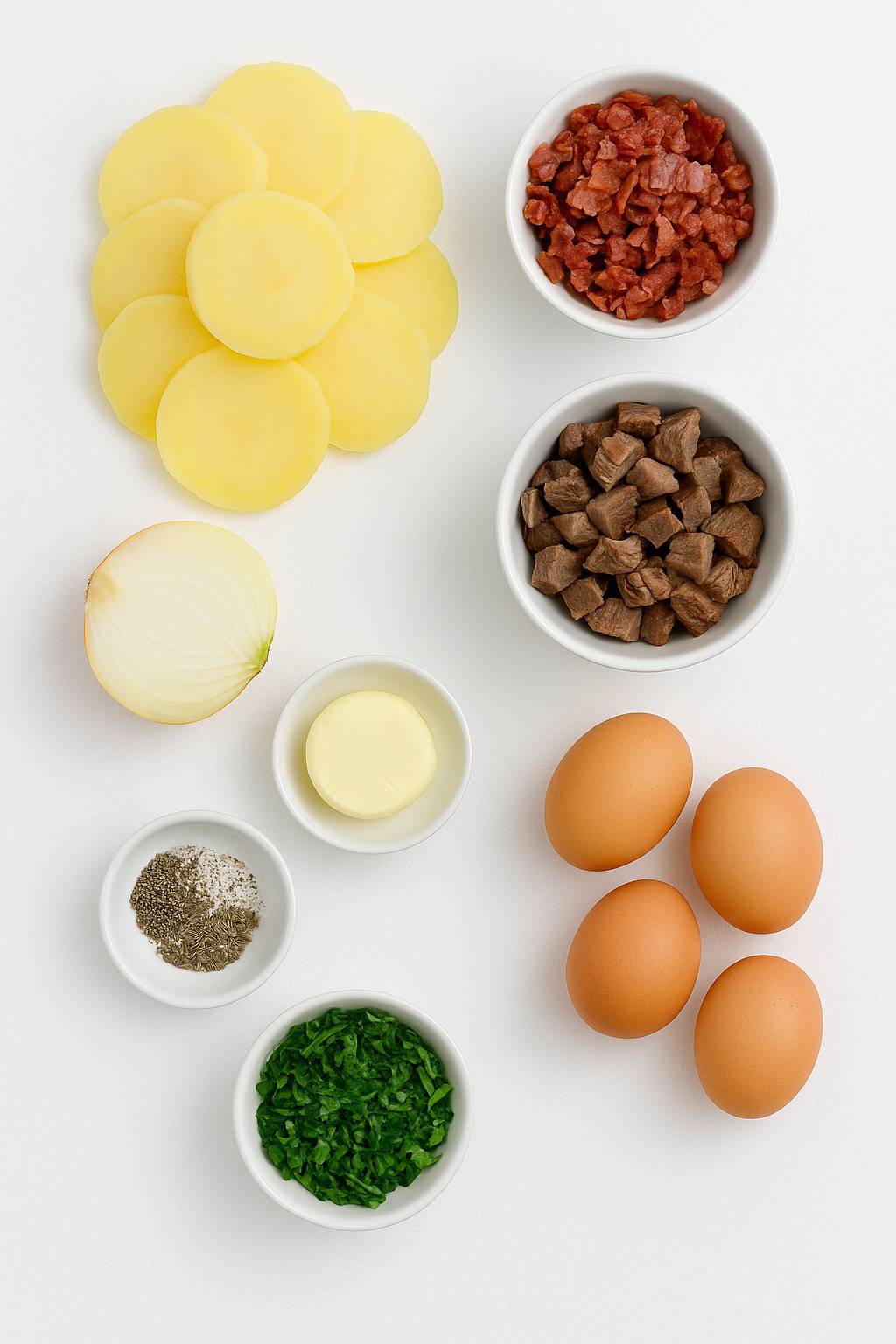 املت بیکن و گوشت اتریشی؛ تیولر گرستل (Tiroler Gröstl)