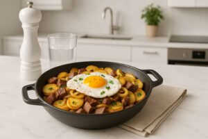 املت بیکن و گوشت اتریشی؛ تیولر گرستل (Tiroler Gröstl)