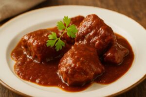 خوراک گوشت گاو اتریشی - وینر سافتگولاش (Wiener Saftgulasch)