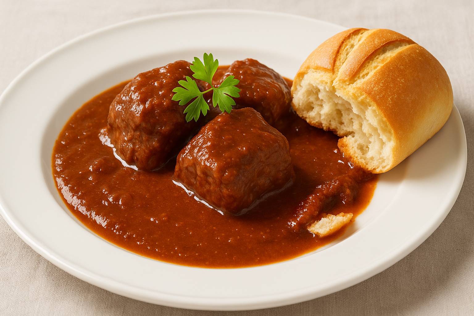 خوراک گوشت گاو اتریشی - وینر سافتگولاش (Wiener Saftgulasch)