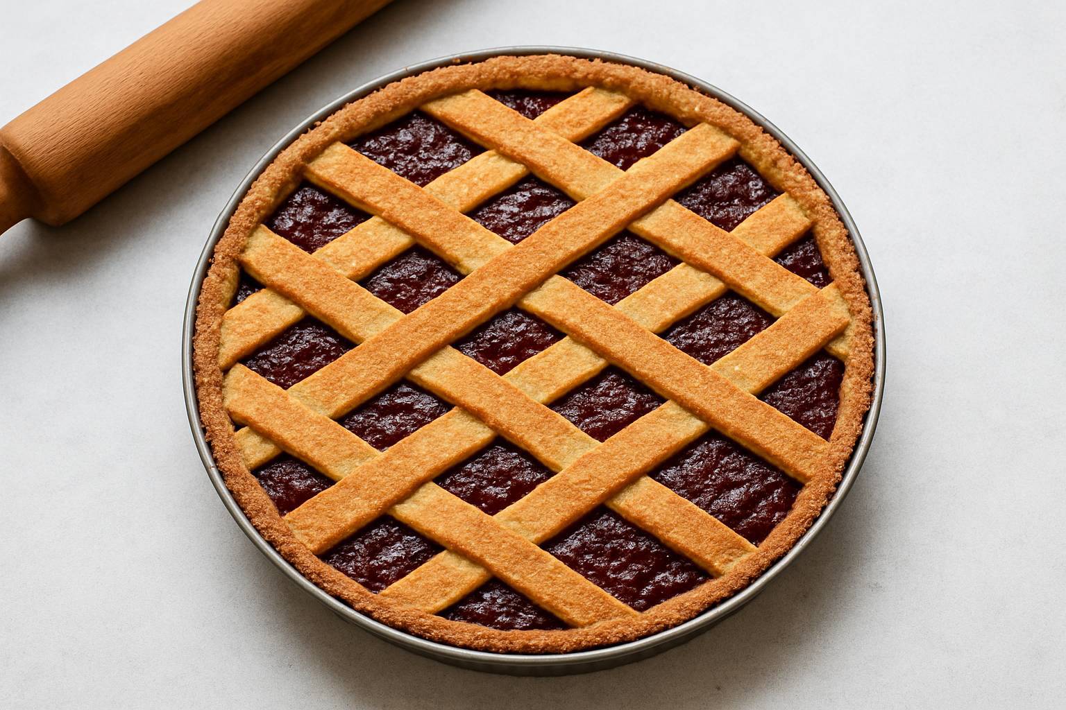دسر مربایی اتریشی تارت لینزر (Linzer Torte)