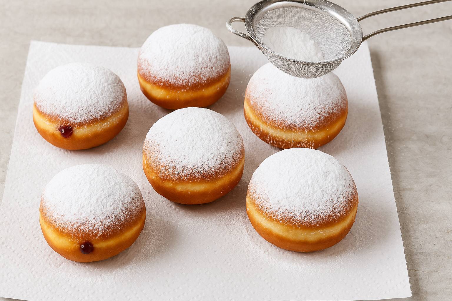 پیراشکی مربایی اتریشی کراپفن (Krapfen)