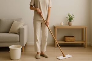 تمیزکاری قبل از مهمانی، با ریتمی آهسته و آگاهانه