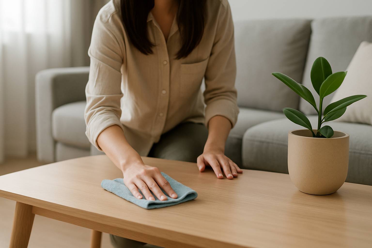 تمیزکاری قبل از مهمانی، با ریتمی آهسته و آگاهانه