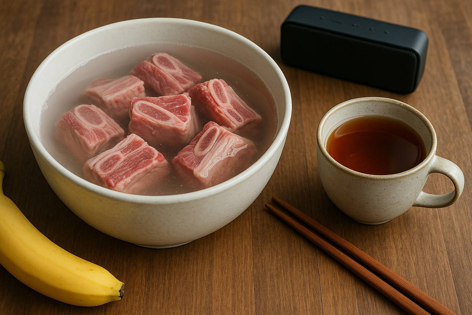 طرز تهیه سوپ دنده گاو کشور کره‌ (گالبی تانگ)