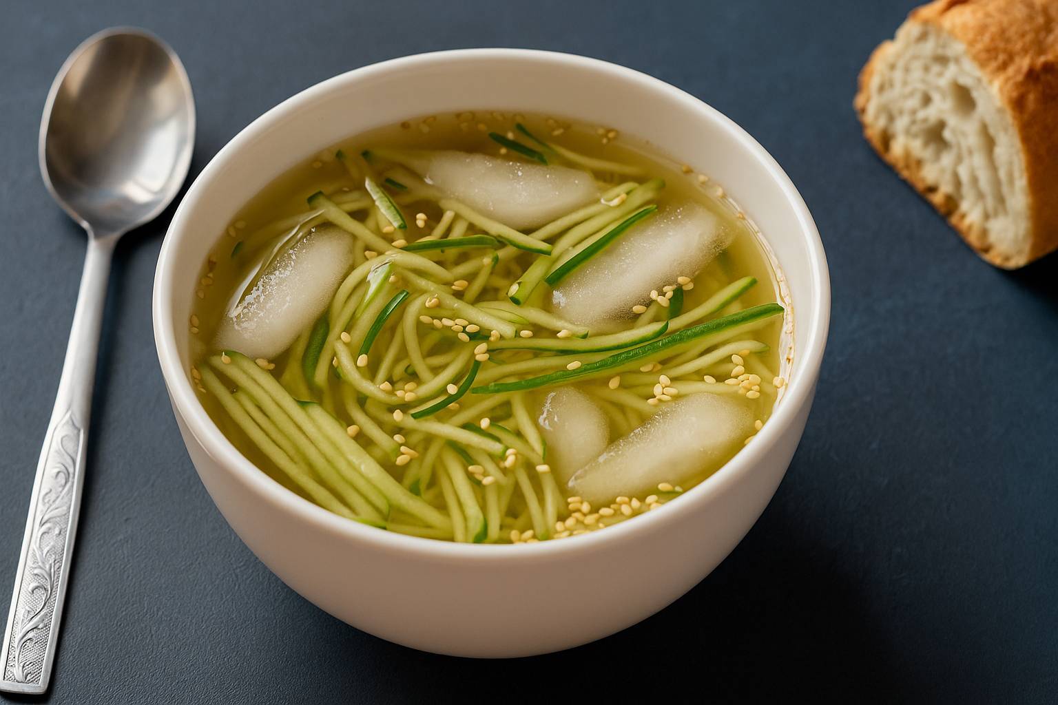 سوپ سرد خیار کره‌ای (اویی نَنگ‌گوک)