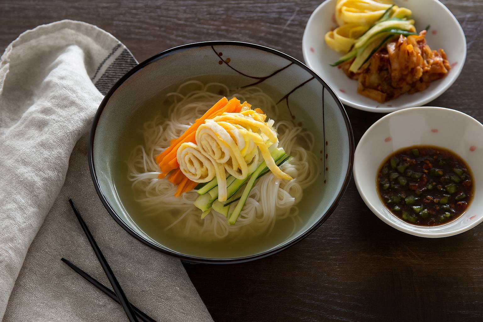 سوپ نودل جشن کره‌ای (گوکسو)