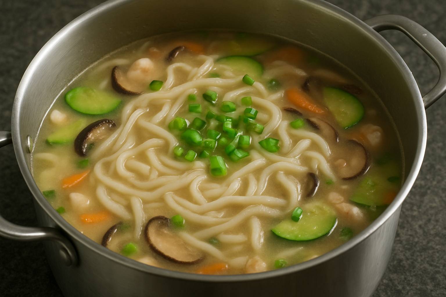 سوپ نودل دست ساز کره‌ ای (کالگوکسو)