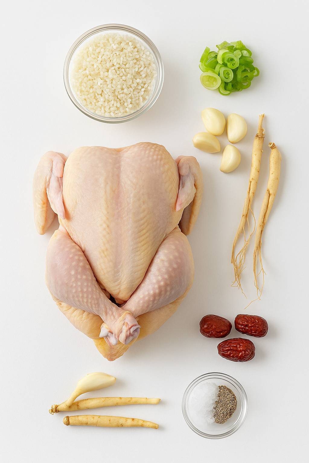 طرز تهیه سوپ مرغ جینسینگ کره‌ ای (سامگیتانگ)