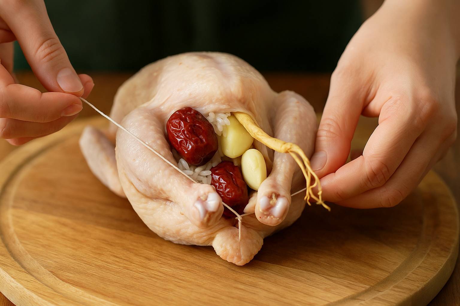 طرز تهیه سوپ مرغ جینسینگ کره‌ ای (سامگیتانگ)